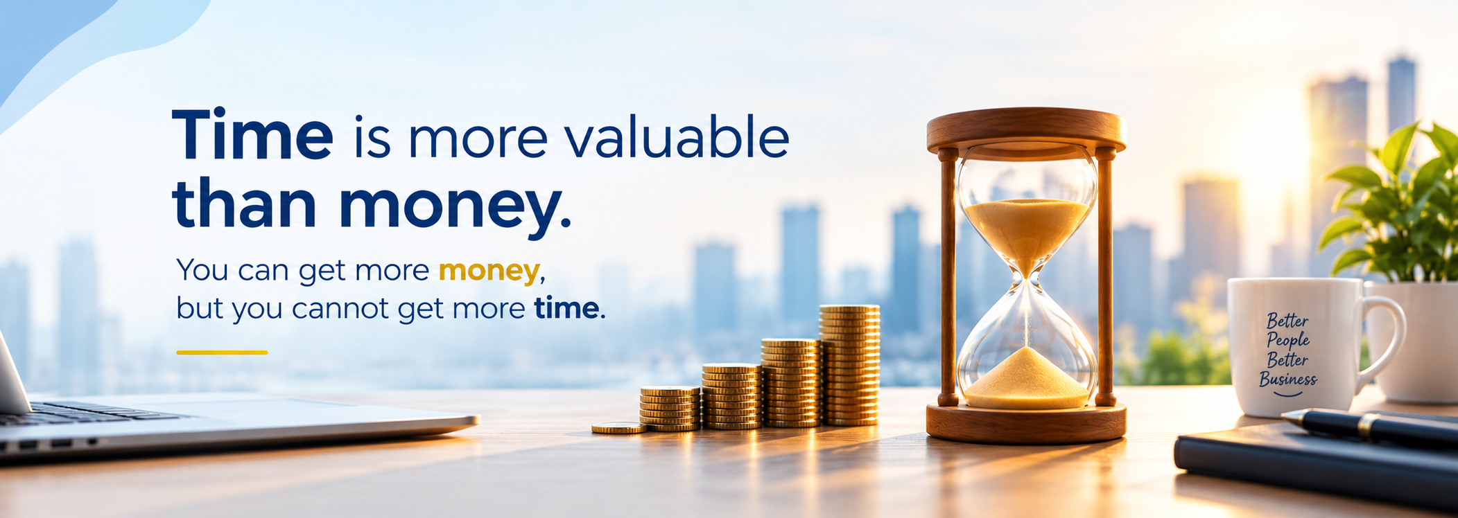 Time is more valuable than money — Better People Better Business